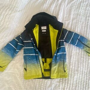 Quiksilver Dry Flight Tech Snowboard Jacket Sz 10